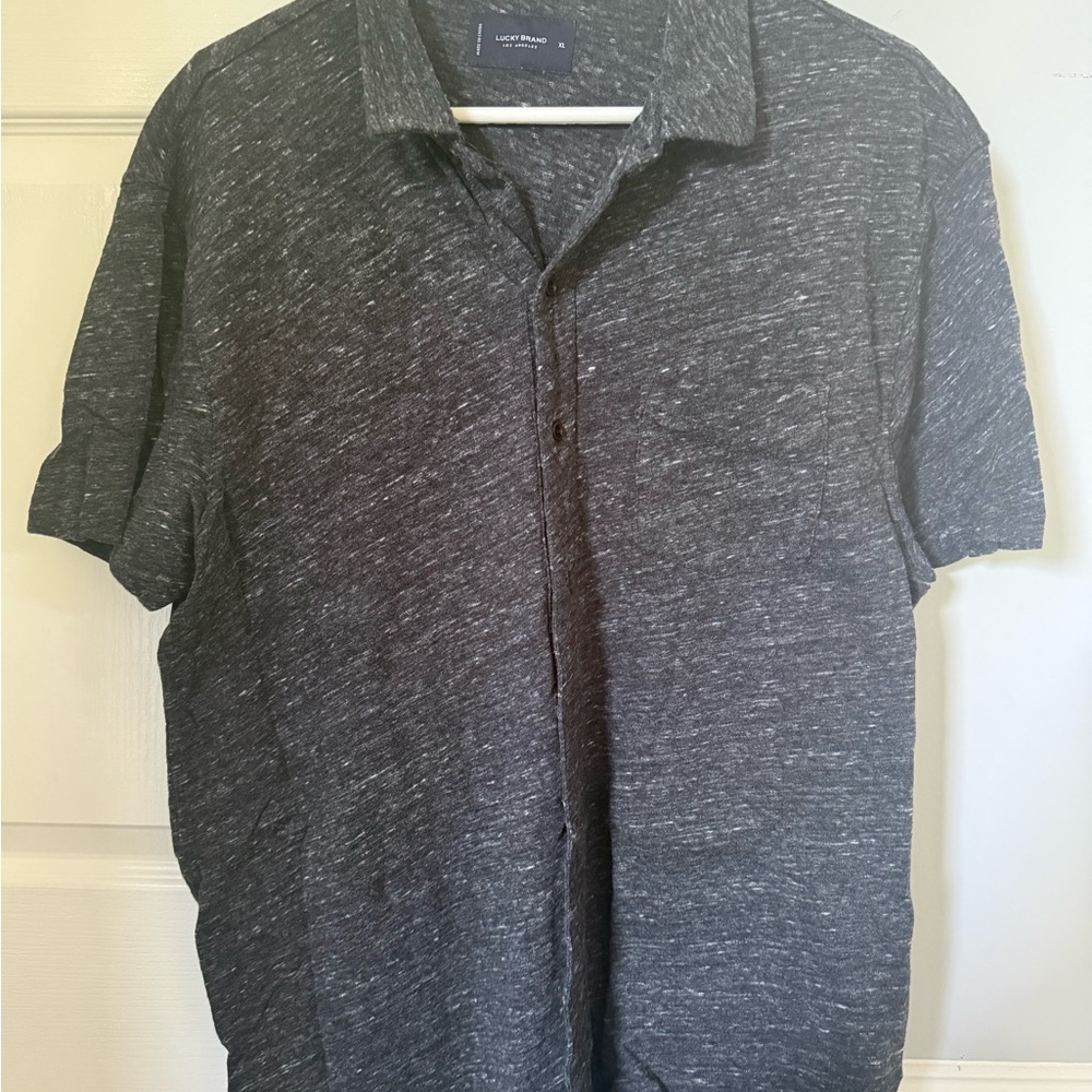 Lucky Brand Charcoal Button Down Shirt